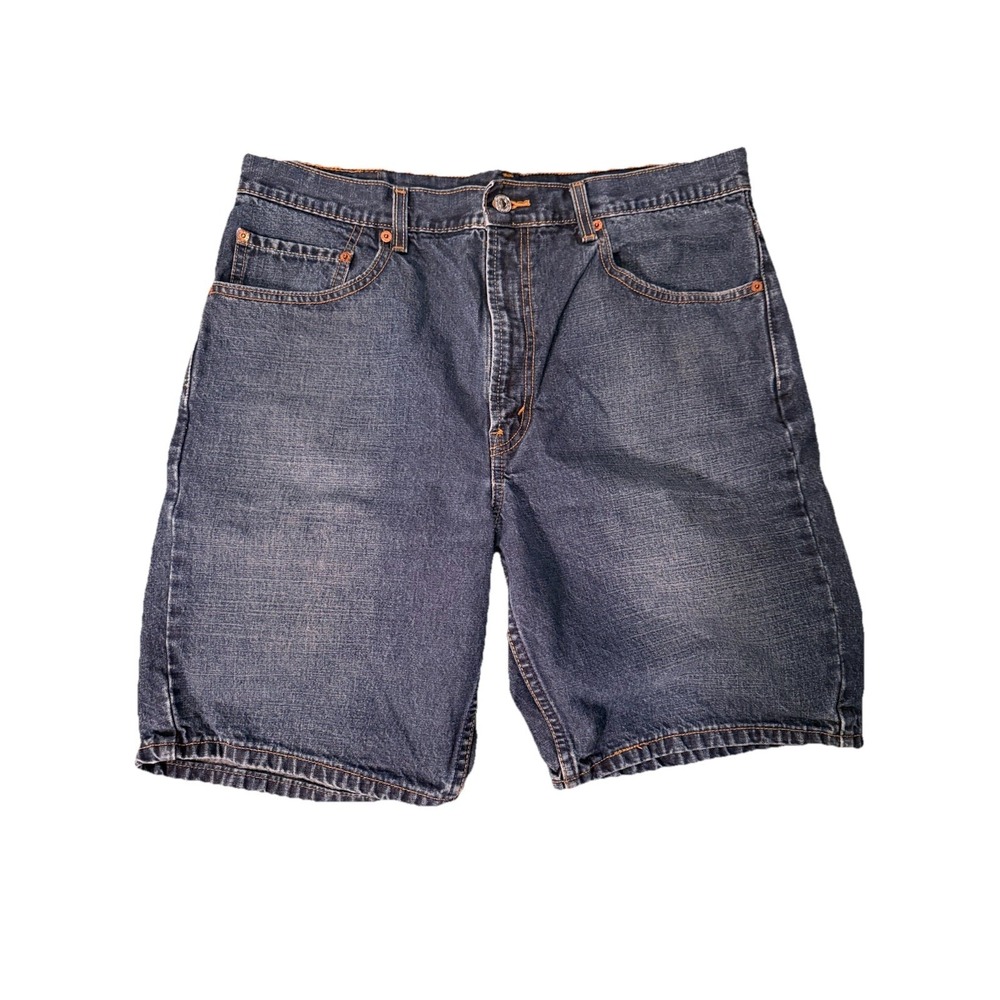 levi s 505 dark wash jean shorts size 36
